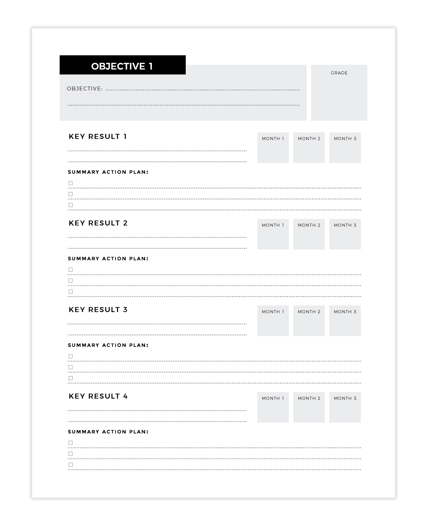 The Moonshot OKR Planner - Digital