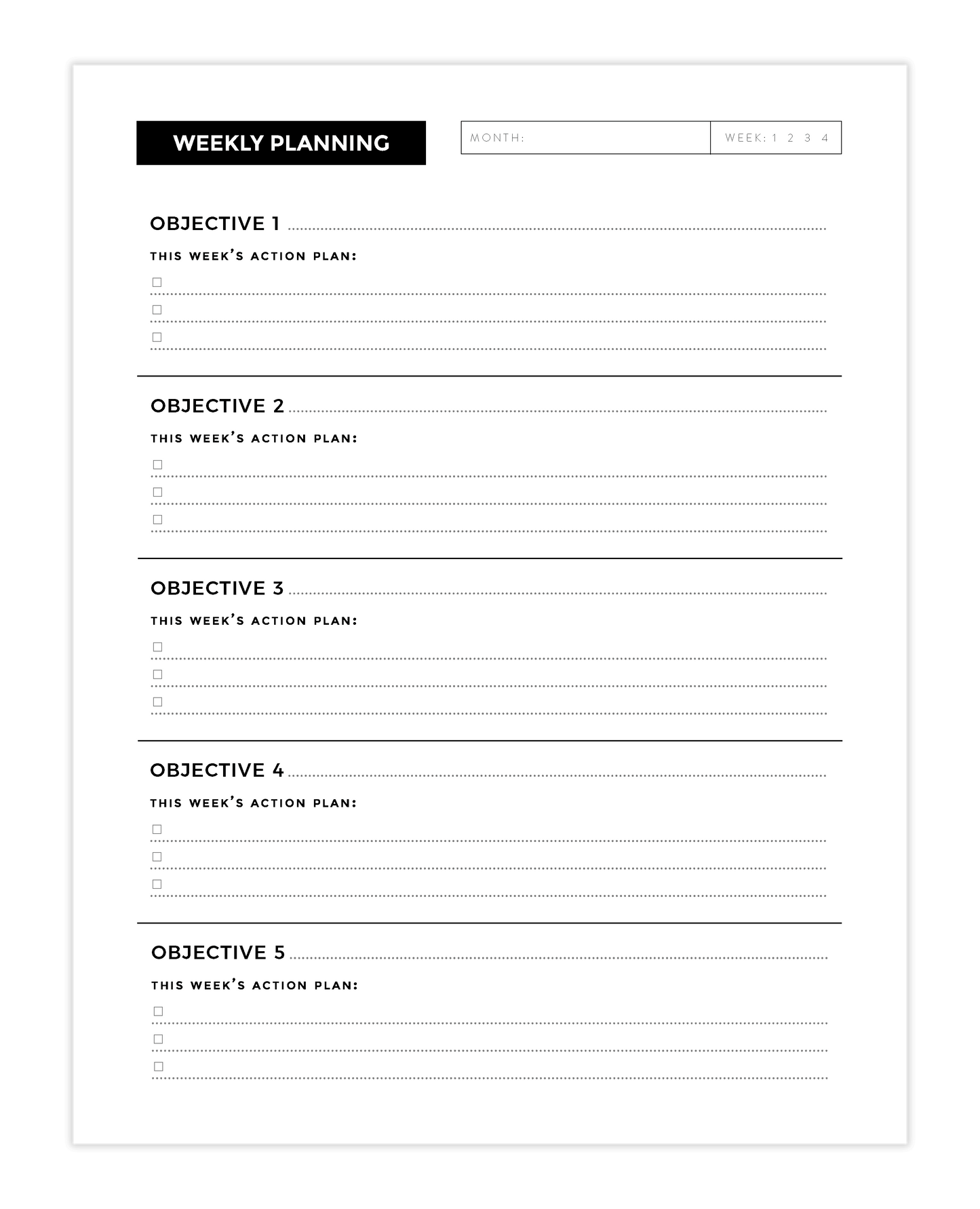 The Moonshot OKR Planner - Digital